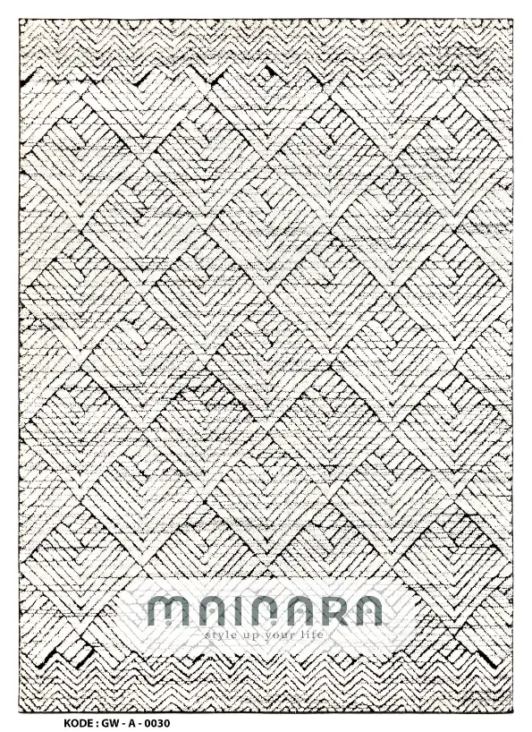 Karpet Abstrak (GW-A-0030) - Grey