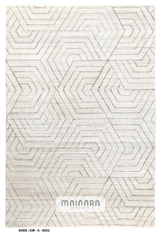 Karpet Abstrak (GW-A-0032) - Grey,Cream