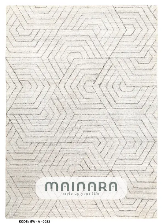 Karpet Abstrak (GW-A-0032) - Grey,Cream