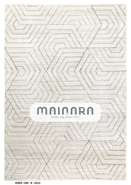 Karpet Abstrak (GW-A-0032) - Grey,Cream
