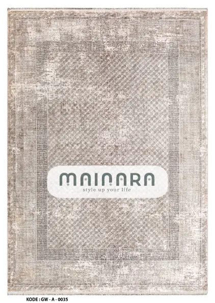 Karpet Abstrak (GW-A-0035) - Grey,Cream