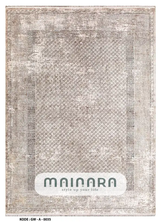 Karpet Abstrak (GW-A-0035) - Grey,Cream