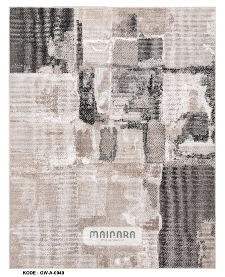 Karpet Abstrak (GW-A-0040) - Grey,Cream