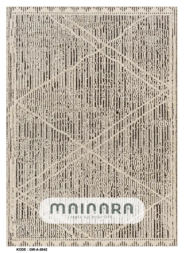 Karpet Abstrak (GW-A-0042) - Grey,Cream