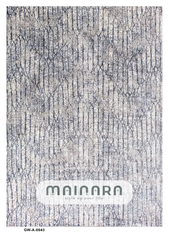 Karpet Abstrak (GW-A-0043) - Grey,Blue