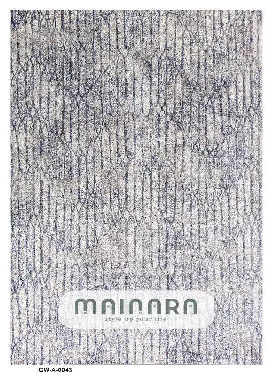 Karpet Abstrak (GW-A-0043) - Grey,Blue
