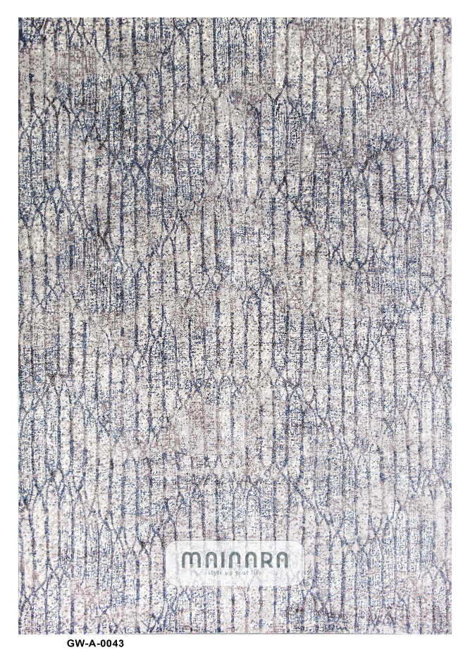 Karpet Abstrak (GW-A-0043) - Grey,Blue