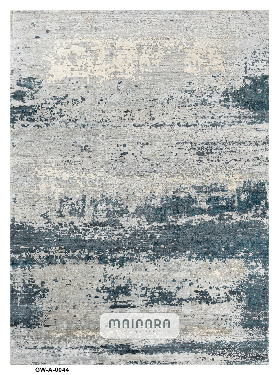 Karpet Abstrak (GW-A-0044) - Grey,Blue