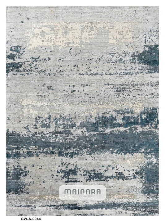 Karpet Abstrak (GW-A-0044) - Grey,Blue