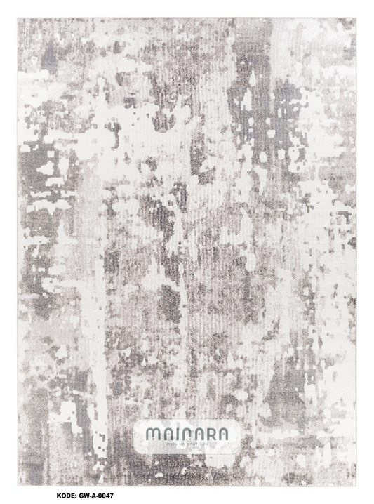Karpet Abstrak (GW-A-0047) - Grey