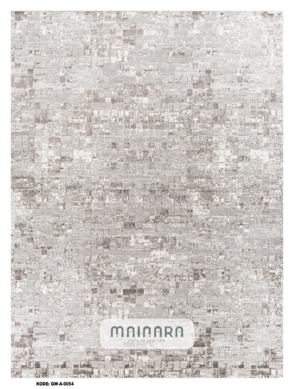 Karpet Abstrak (GW-A-0054) - Grey