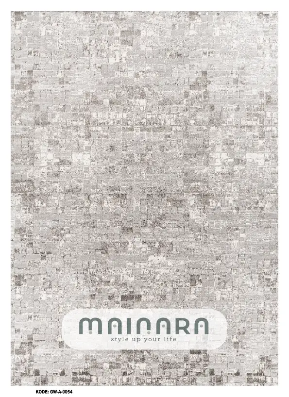 Karpet Abstrak (GW-A-0054) - Grey