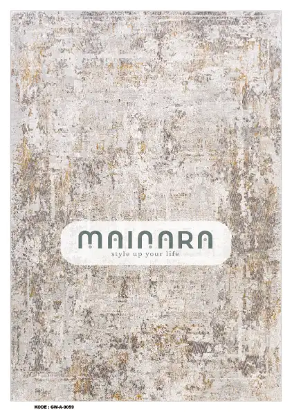 Karpet Abstrak (GW-A-0059) - Grey,Cream