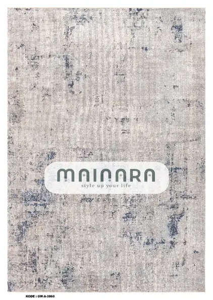 Karpet Abstrak (GW-A-0060) - Grey,Cream,Blue