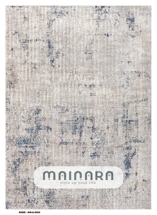 Karpet Abstrak (GW-A-0060) - Grey,Cream,Blue