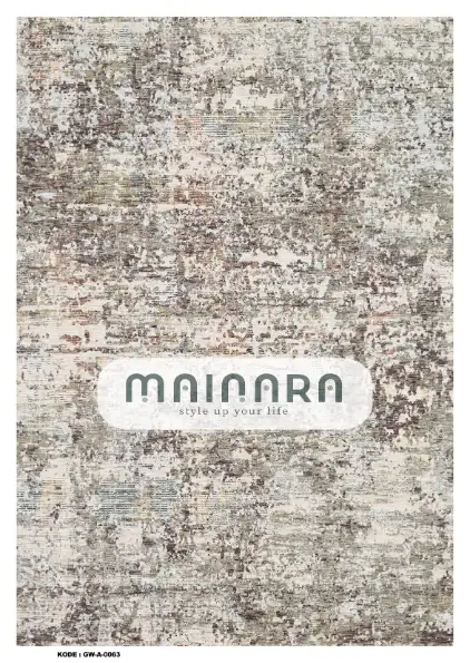 Karpet Abstrak (GW-A-0063) - Grey,Brown