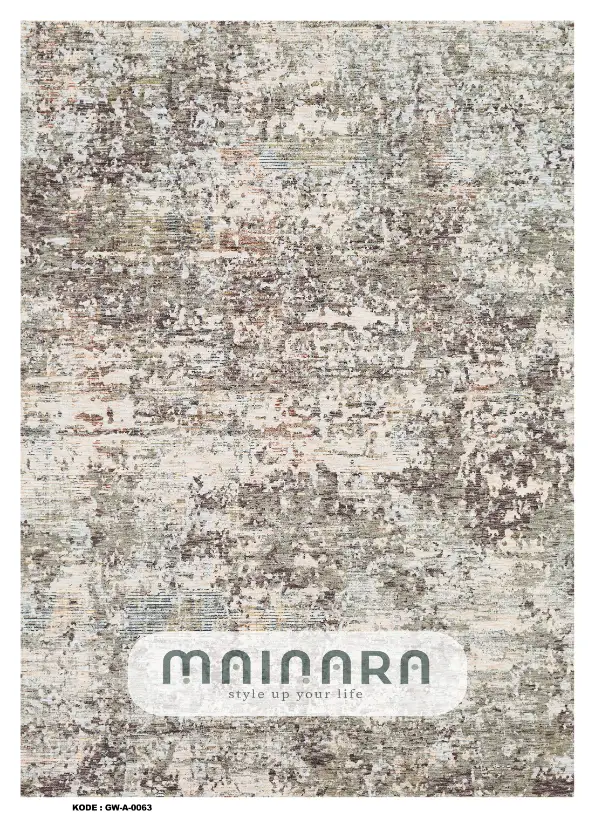 Karpet Abstrak (GW-A-0063) - Grey,Brown