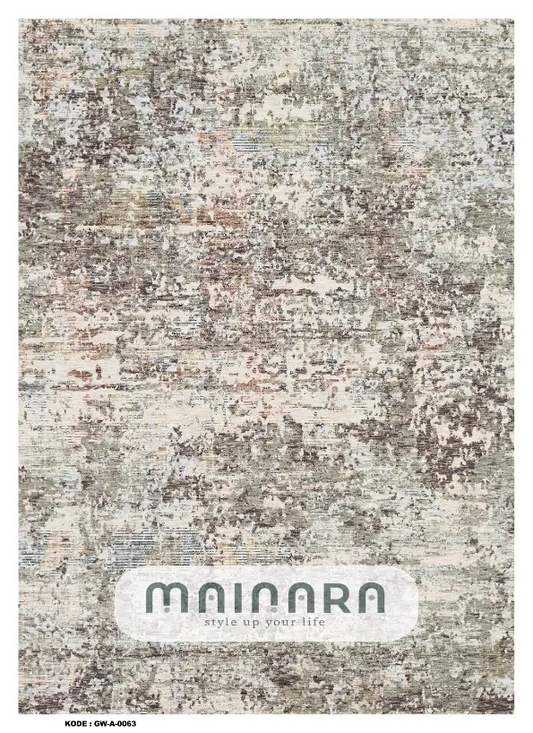 Karpet Abstrak (GW-A-0063) - Grey,Brown