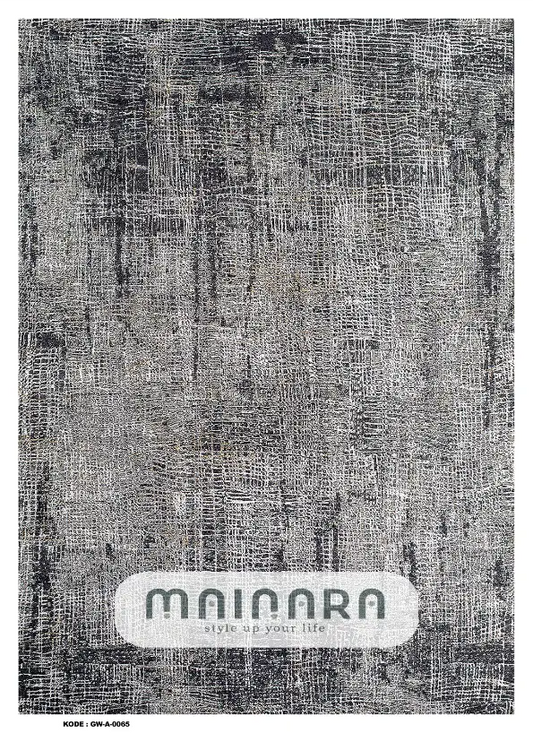 Karpet Abstrak (GW-A-0065) - Grey,Black