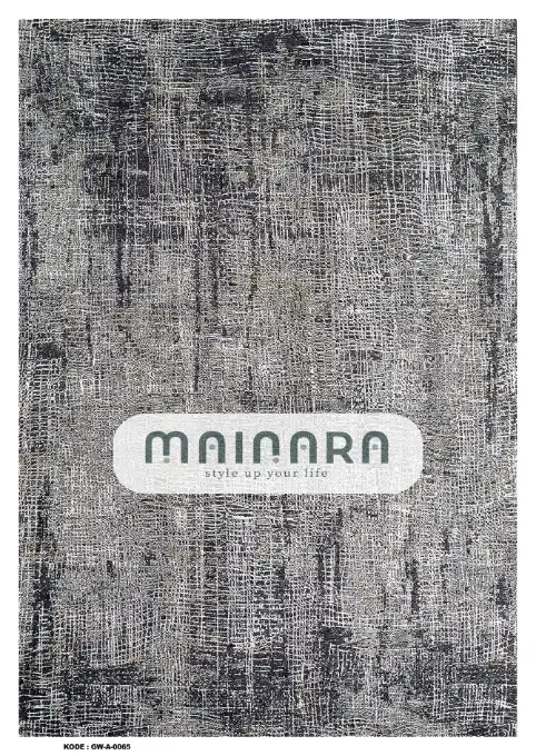 Karpet Abstrak (GW-A-0065) - Grey,Black