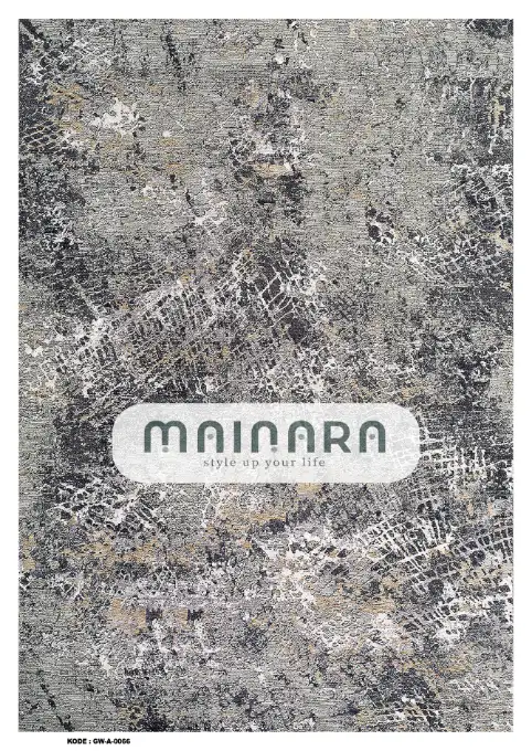 Karpet Abstrak (GW-A-0066) - Grey,Black