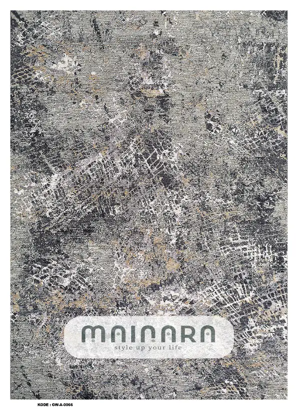 Karpet Abstrak (GW-A-0066) - Grey,Black