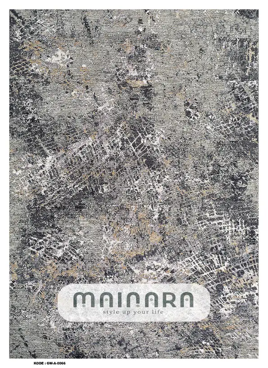 Karpet Abstrak (GW-A-0066) - Grey,Black