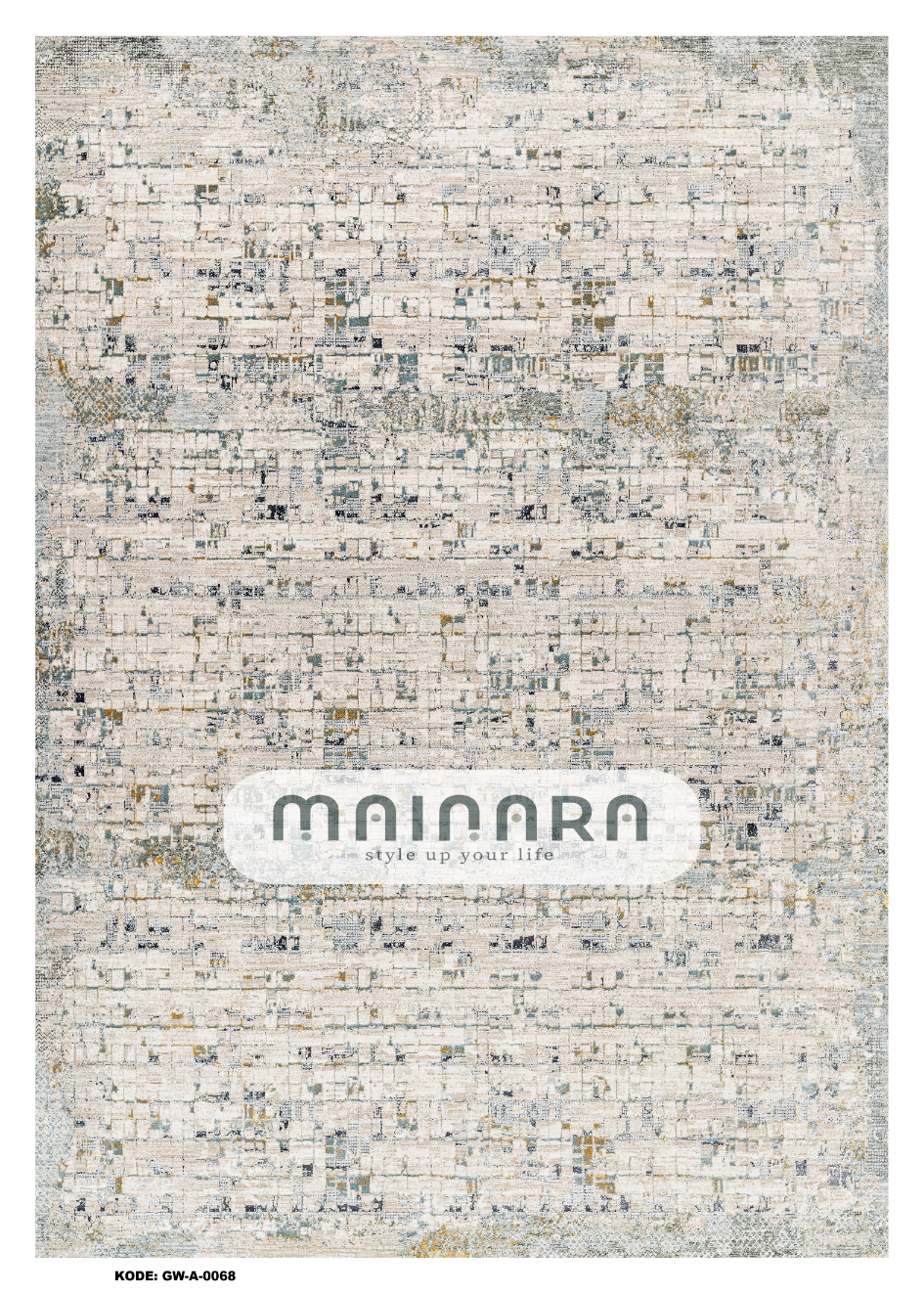 Karpet Abstrak (GW-A-0068) - Grey