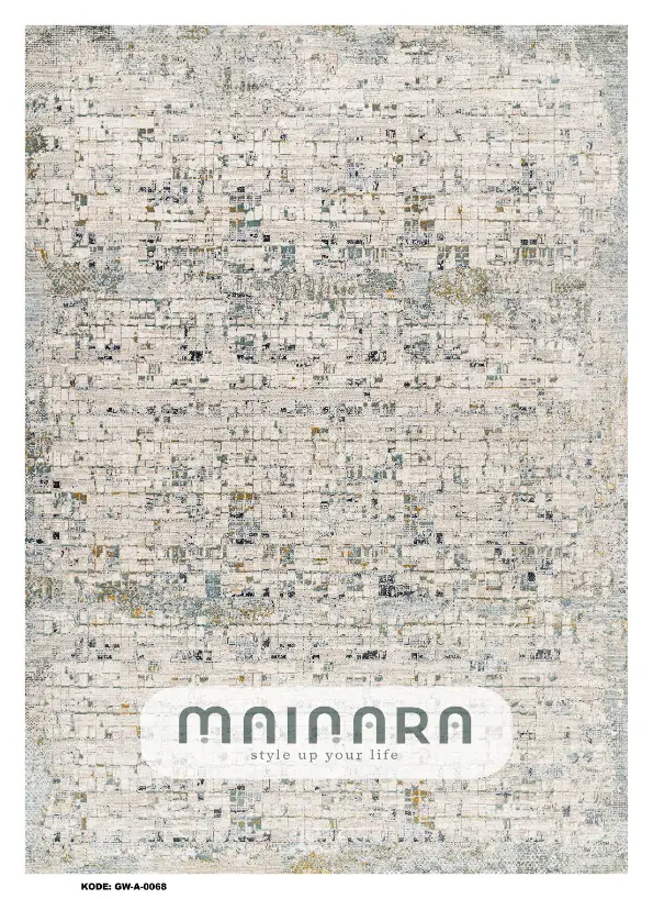 Karpet Abstrak (GW-A-0068) - Grey