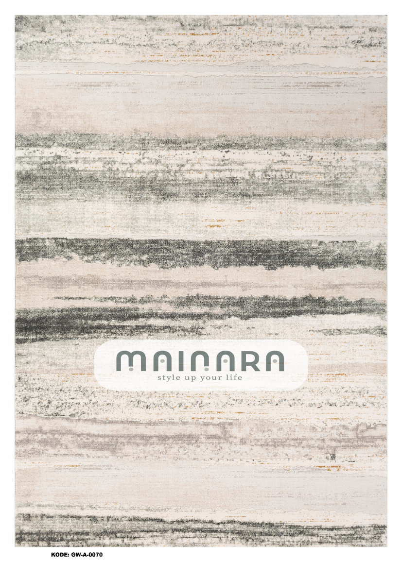 Karpet Abstrak (GW-A-0070) - Grey, Creme