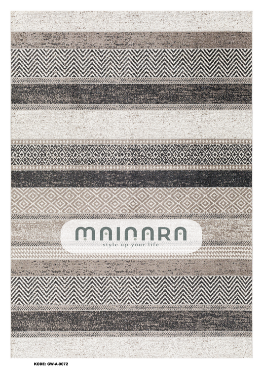 Karpet Abstrak (GW-A-0072) - Grey