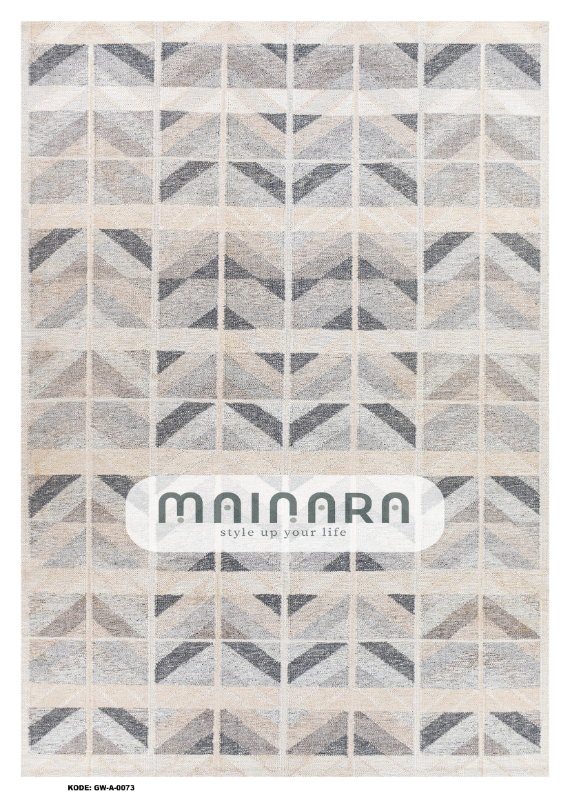 Karpet Abstrak (GW-A-0073) - Grey