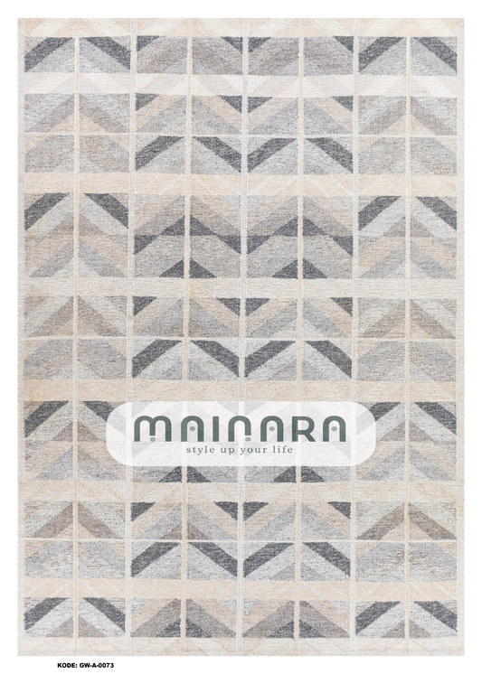 Karpet Abstrak (GW-A-0073) - Grey
