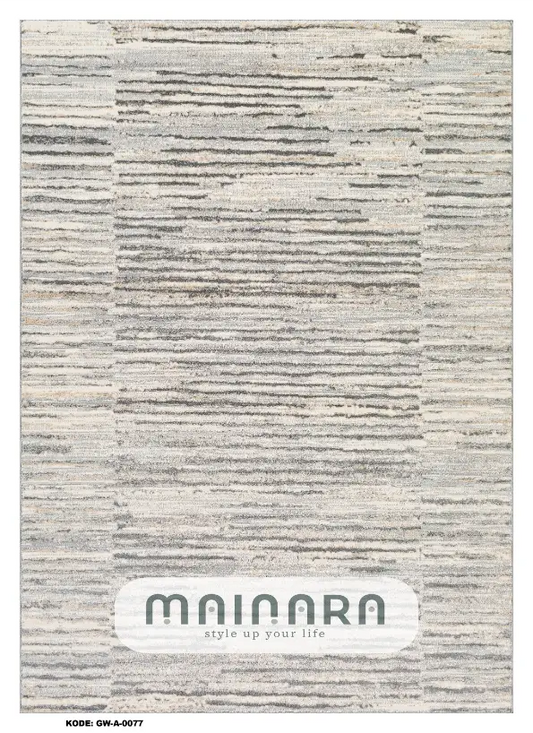 Karpet Abstrak (GW-A-0077) - Grey