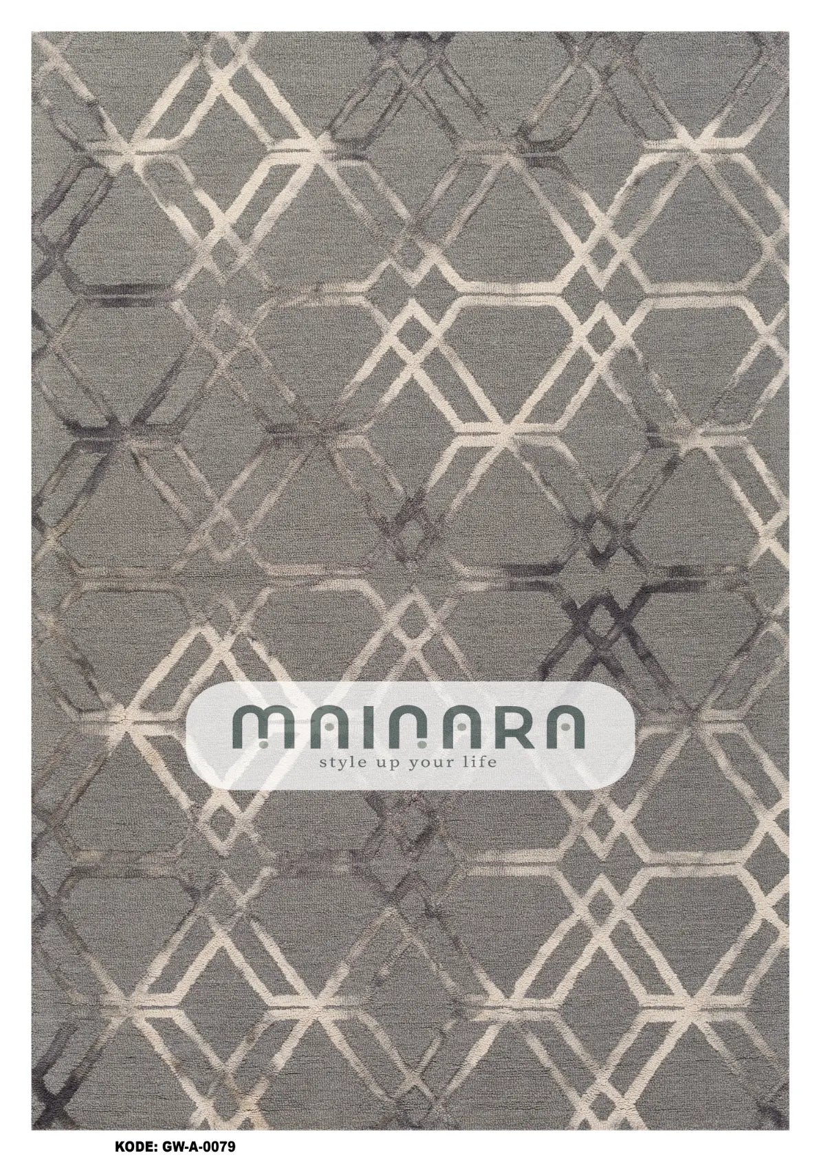 Karpet Abstrak (GW-A-0079) - Grey