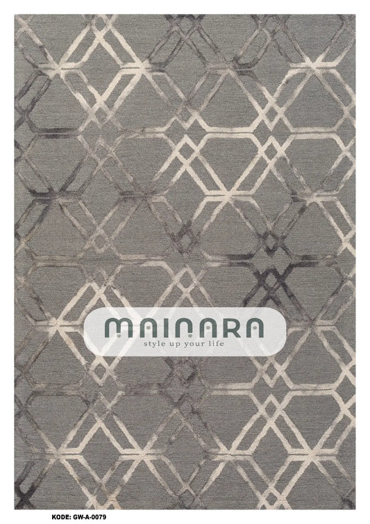 Karpet Abstrak (GW-A-0079) - Grey