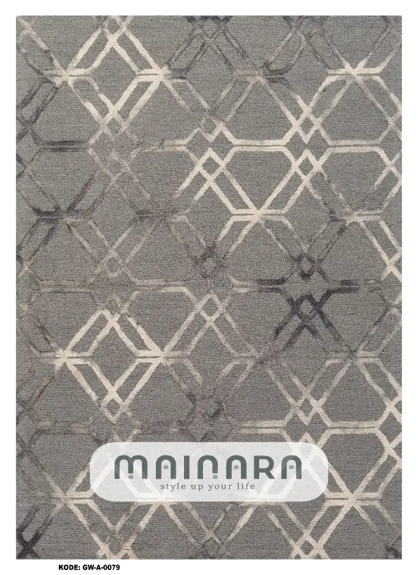 Karpet Abstrak (GW-A-0079) - Grey