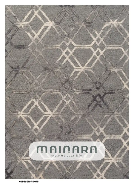 Karpet Abstrak (GW-A-0079) - Grey