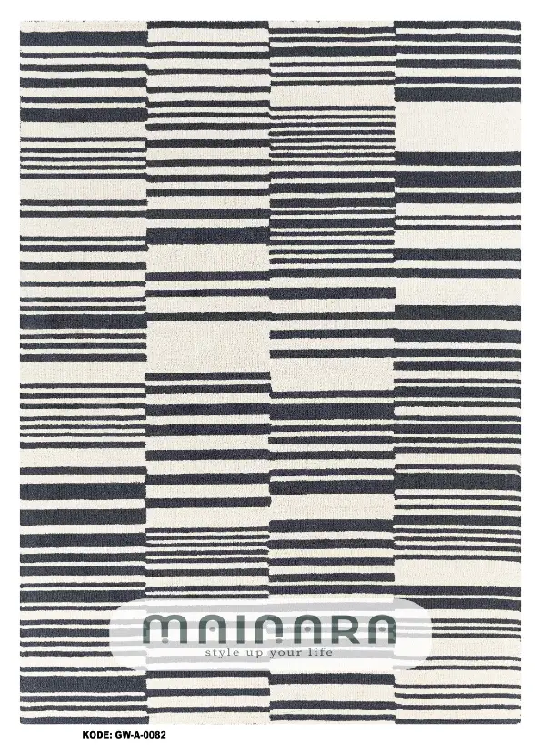 Karpet Abstrak (GW-A-0082) - Grey