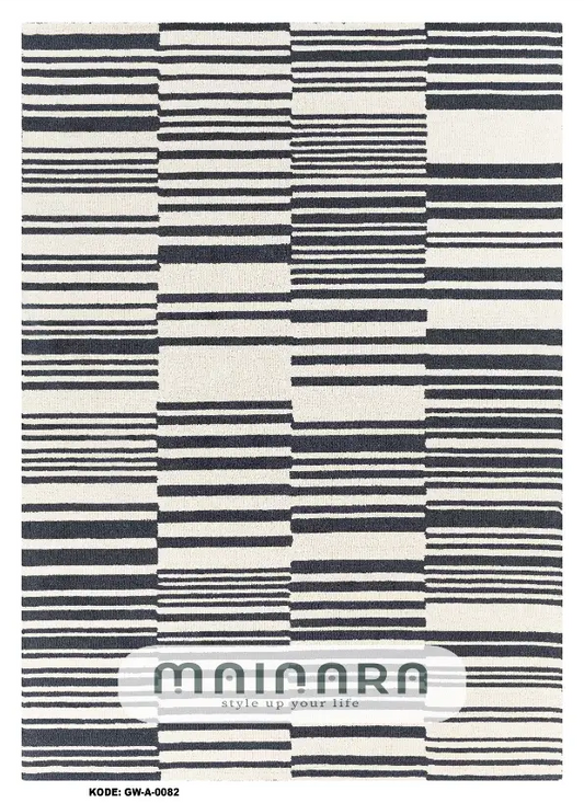 Karpet Abstrak (GW-A-0082) - Grey