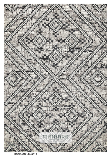 Karpet Bohemian (GW-B-0012) - Grey,Black