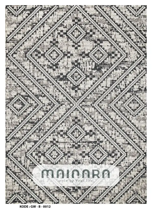 Karpet Bohemian (GW-B-0012) - Grey,Black