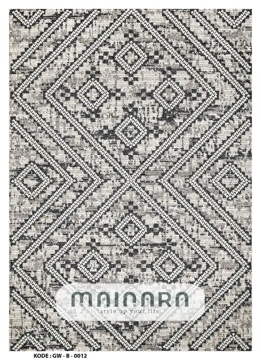 Karpet Bohemian (GW-B-0012) - Grey,Black