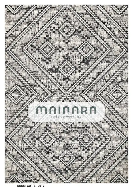 Karpet Bohemian (GW-B-0012) - Grey,Black
