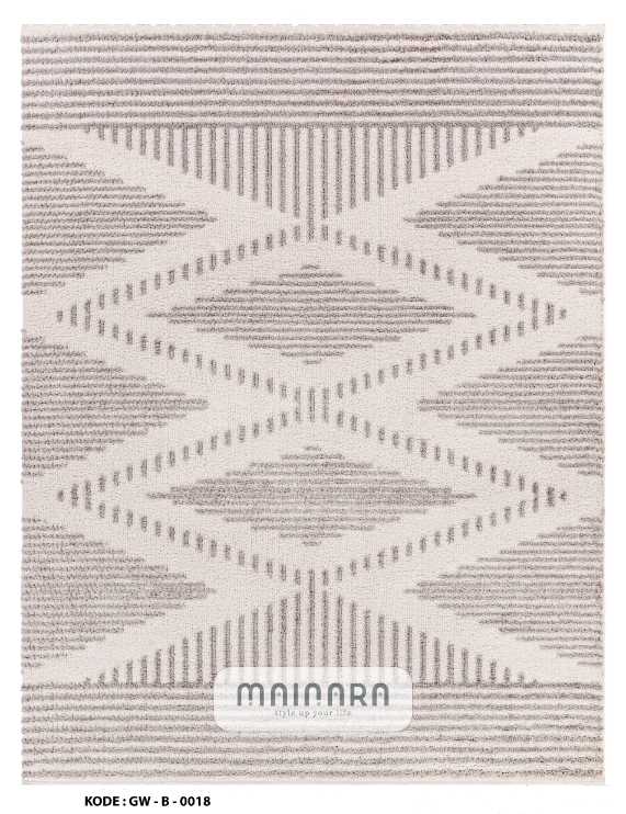Karpet Bohemian (GW-B-0018) - Grey,Cream