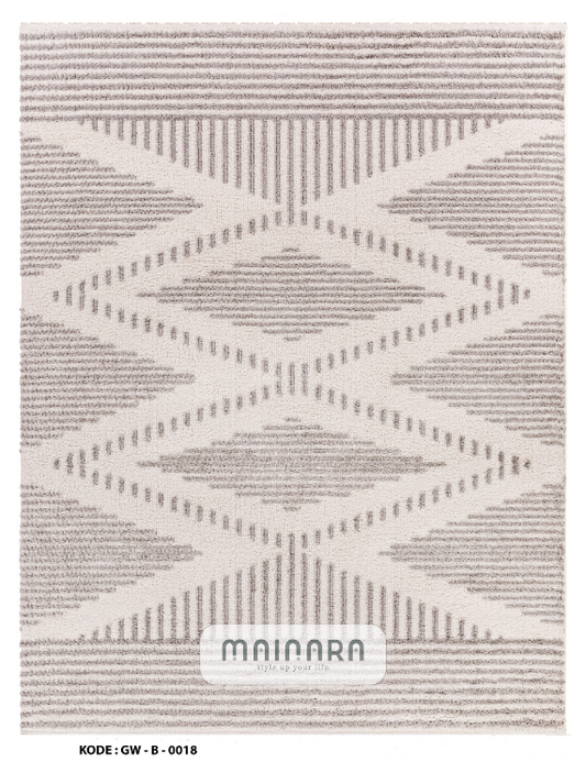 Karpet Bohemian (GW-B-0018) - Grey,Cream