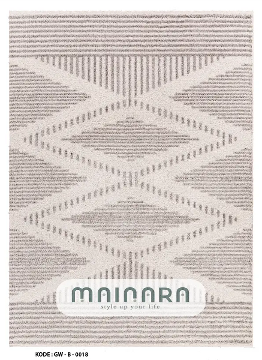 Karpet Bohemian (GW-B-0018) - Grey,Cream
