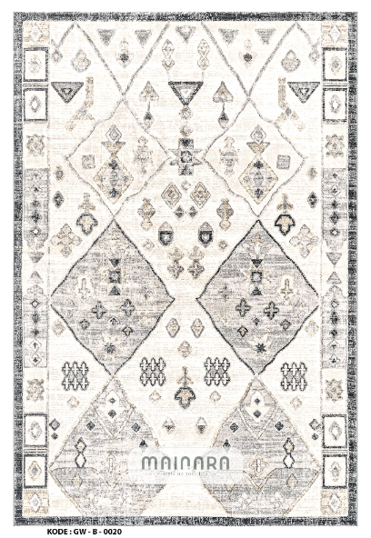 Karpet Bohemian (GW-B-0020) - Grey