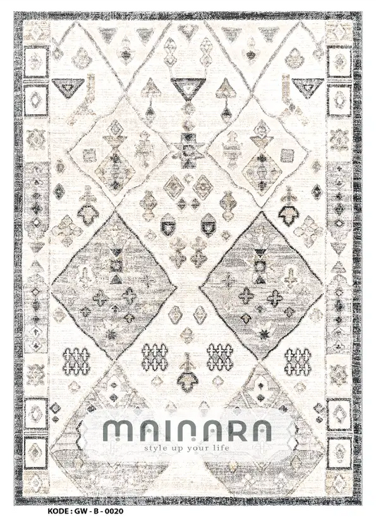 Karpet Bohemian (GW-B-0020) - Grey