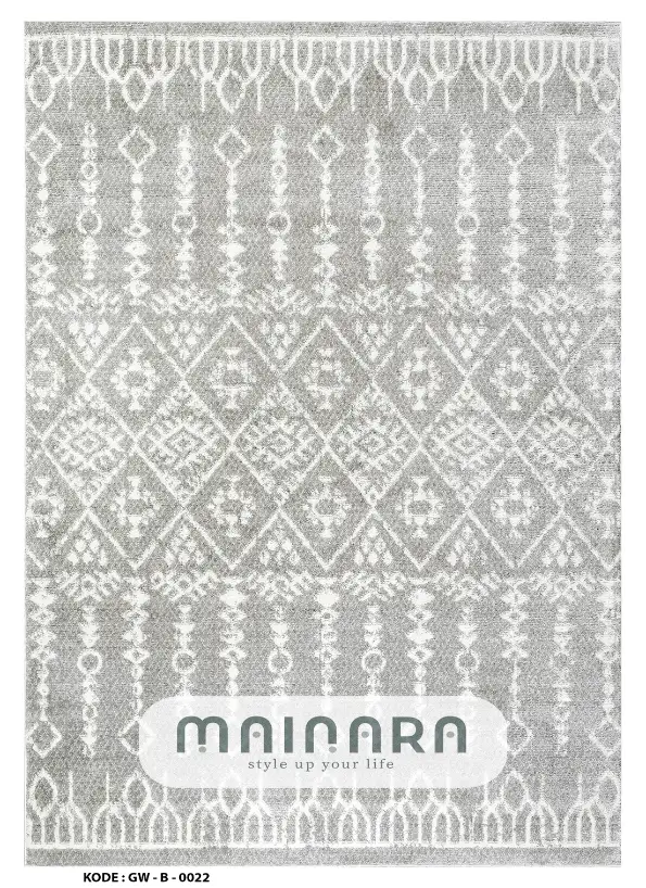 Karpet Bohemian (GW-B-0022) - Grey